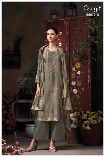 Ganga rashmika 5079 wholesale retailers for dress materials pimpri